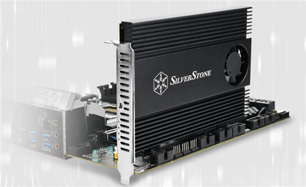 银昕推出ECM40扩展卡:支持四块NVMe M.2 SSD
