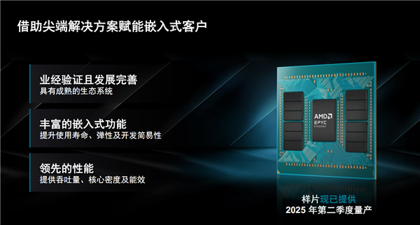 AMD EPYC嵌入式9005揭秘：192核心384线程无敌！寿命长达14年